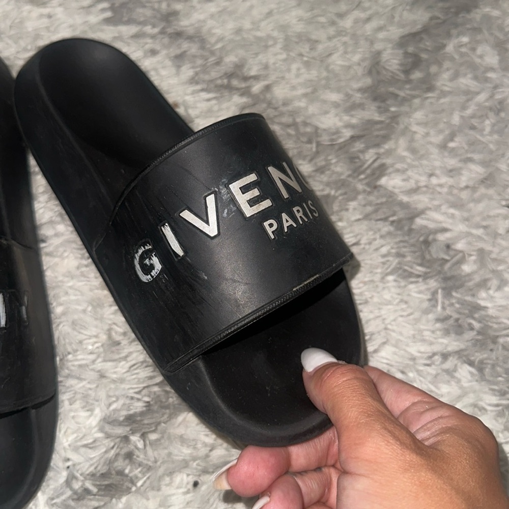 Authentic Givenchy Logo Sandal Slides Size 6 - image 2